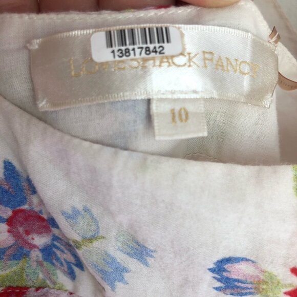 LoveShackFancy size 10 Marion Ruffled Floral Print Mini Dress - Picture 8 of 10